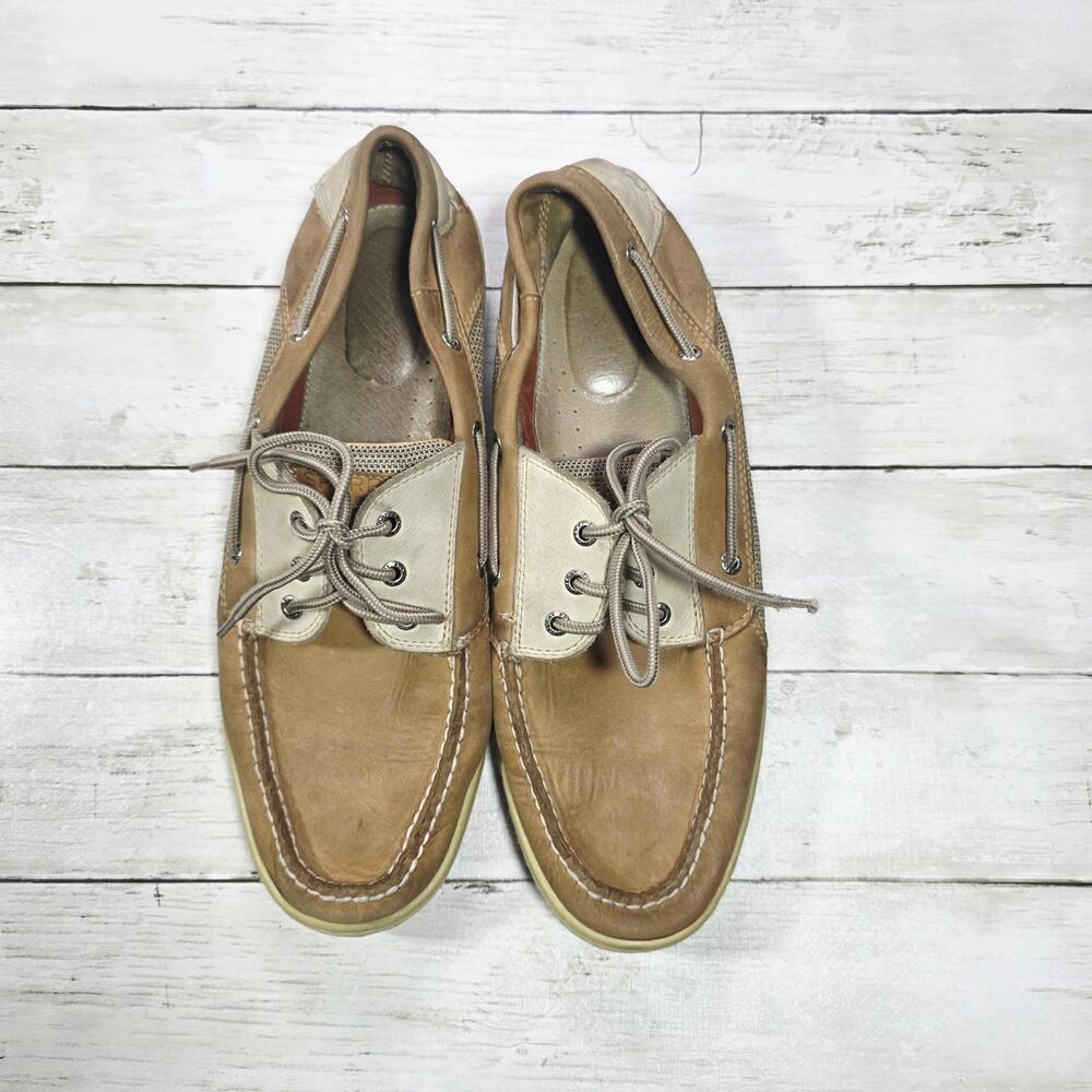 Sperry Men's Leather Upper Boat Shoes Size 14M